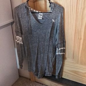 PINK grey long sleeve